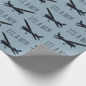 航空機用ベビーシャワーラッピング紙 ラッピングペーパー (角)