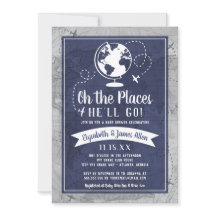 航空機用ベビーシャワー招待状