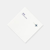 航空機用航空機ジェット航空パイロットパーティー スタンダードカクテルナプキン (角)