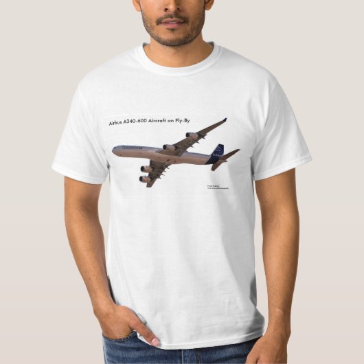 航空機男性へのTシャツ Tシャツ (正面)