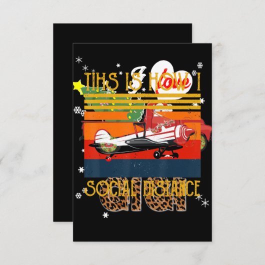 航空機航空パイロットおもしろいの方法 招待状 (正面/裏面)