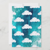 航空機航空任意の年齢の誕生日パーティー サンキューカード (裏面)