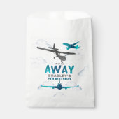 航空機航空任意の年齢の誕生日パーティー フェイバーバッグ (正面)
