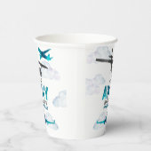 航空機航空任意の年齢の誕生日パーティー 紙コップ (右)