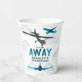 航空機航空任意の年齢の誕生日パーティー 紙コップ
