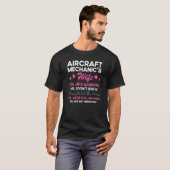航空機航空機整備士妻 Tシャツ (正面フル)