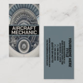 航空機航空機整備士 名刺 (正面/裏面)