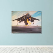 航空機航空芸術展伸帆布 キャンバスプリント (インサイチュ (ウッドフロア))