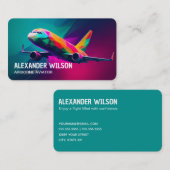 航空機航空 名刺 (正面/裏面)