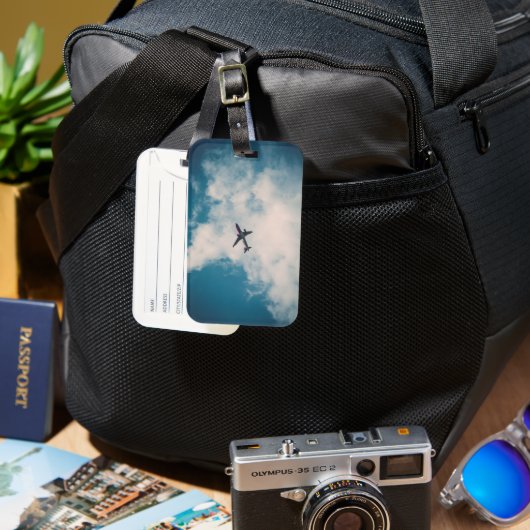 航空機荷物預かり証 ラゲッジタグ (正面&裏面)