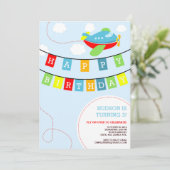 航空機誕生日招待状 招待状 (スタンド正面)