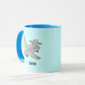 航空機貨物飛行機 マグカップ (正面左)