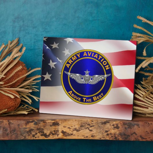 航空機長陸軍退役軍人 フォトプラーク (側面)