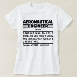航空機関名詞定義ワーカおもしろいー Tシャツ