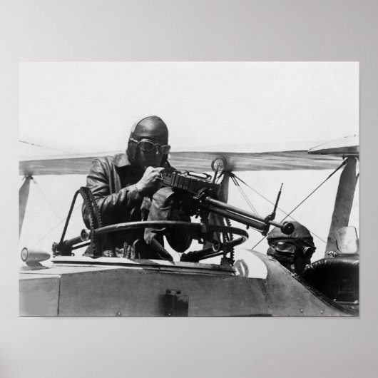 航空機関銃ターゲットの練習 – WW1 ポスター (正面)