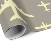 航空機飛んでいるの高い天井パターン ラッピングペーパー (ロールコーナー)