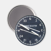 航空機飛んでいる飛行経路楽器 マグネット (正面/裏面)