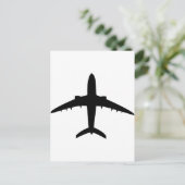 航空機飛行機機アイコン ポストカード (スタンド正面)