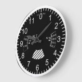 航空機高度計壁時計 ラージ壁時計 (傾斜)