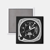 航空機高度計楽器 マグネット (正面/裏面)