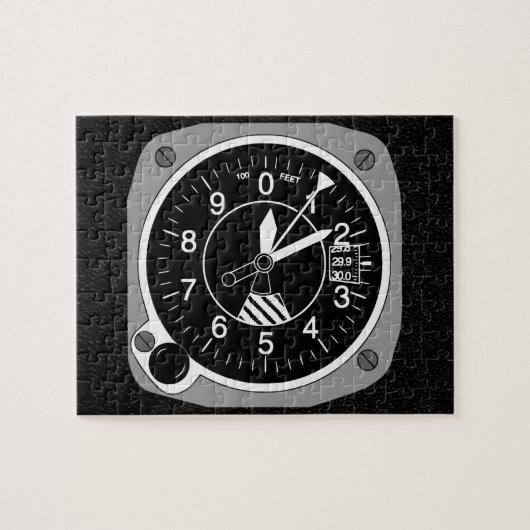 航空機高度計 ジグソーパズル (横)