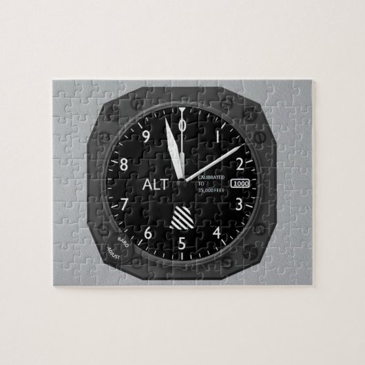 航空機高度計 ジグソーパズル (横)