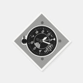 航空機高度計 スタンダードカクテルナプキン (角)