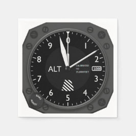 航空機高度計 スタンダードカクテルナプキン