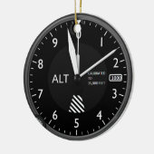 航空機高度計 セラミックオーナメント (左)