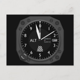 航空機高度計 ポストカード