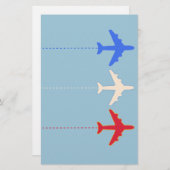 航空機 便箋 (正面/裏面)