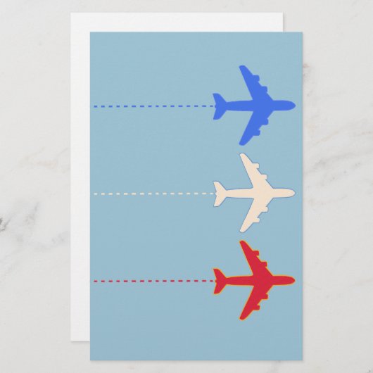 航空機 便箋 (正面/裏面)