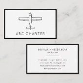 航空機 名刺 (正面/裏面)