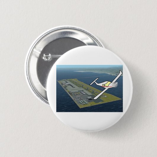 航空機 缶バッジ (正面&裏面)