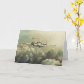 航空機- P51Dのムスタングの挨拶状 カード (黄色い花)