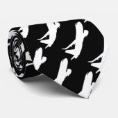 航空機JetLinerシルエッ飛んでいるト ネクタイ (ロール)