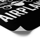 航空機Lで容易に気を取られおもしろいる ポスター (角)