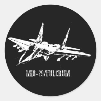 航空機MiG-29支点ステッカー ラウンドシール