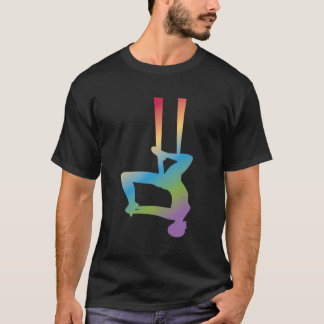 航空母体の空インスパイア空ヨガデザイン Tシャツ
