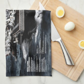 航空母艦のセオドア・ルーズベルト手タオル キッチンタオル (四つ折り)