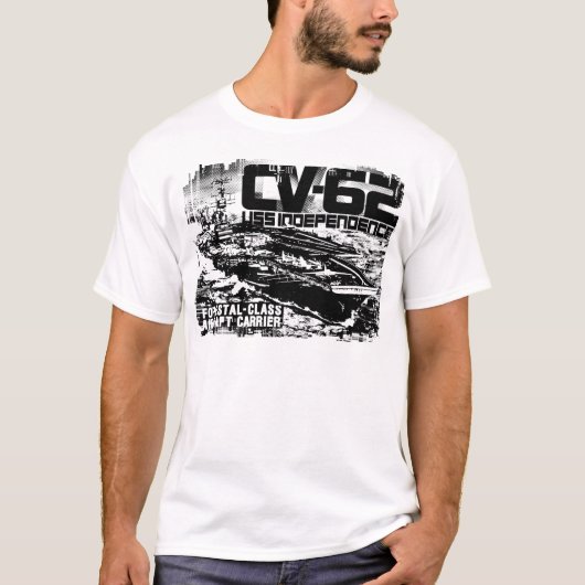 航空母艦の独立シャツ Tシャツ (正面)