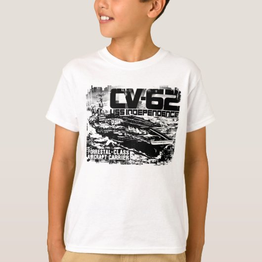 航空母艦の独立シャツ Tシャツ (正面)