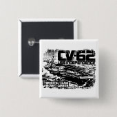 航空母艦の独立ボタン 缶バッジ (正面&裏面)