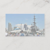 航空母艦の船 名刺 (裏面)