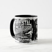 航空母艦のForrestalのマグ マグカップ (正面左)
