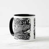 航空母艦のForrestalのマグ マグカップ (正面左)