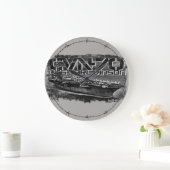 航空母艦カールビンソンアクリル壁時計 ラージ壁時計 (ホーム)