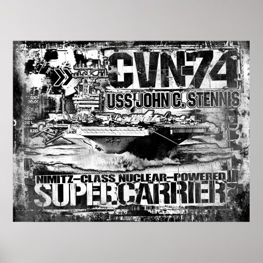 航空母艦ジョン・C・ステニスのポスター ポスター (正面)
