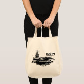 航空母艦セオドアルーズベルトバッグ トートバッグ (正面(商品))