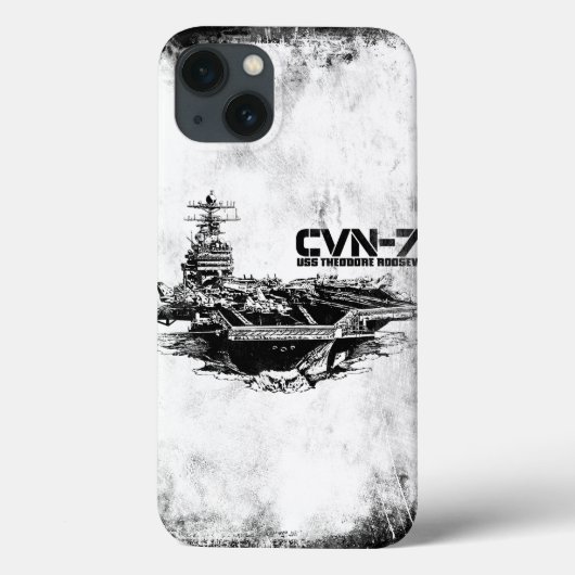 航空母艦セオドア・ルーズベルト・カゼメテのケース Case-Mate iPhoneケース (裏面)